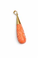 Charm Idee Preziose dal 1987 Woman in Yellow Gold Corallo IP.CHK18G/145